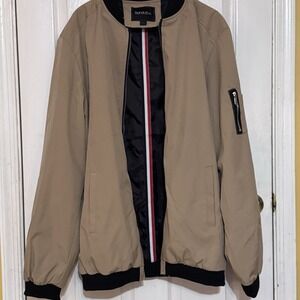 Men's Vogue F5 Bomber Jacket 3XL Light Lined Vintage Classic Beige